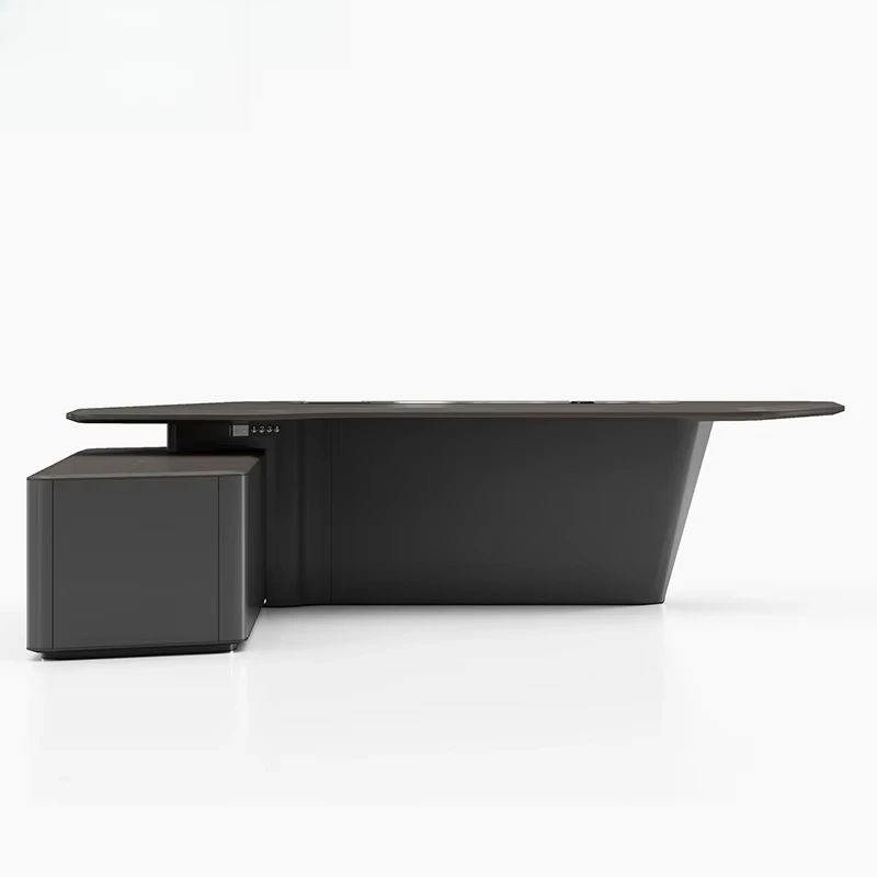 Office Tech Management - L-vorm met lade Wit Luxe kantoormeubilair