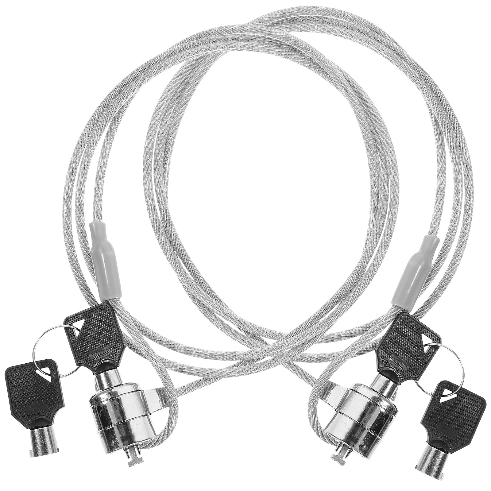 Cable Lock Laptop - 2 sets laptopvergrendelingskabel met sleutel, universeel