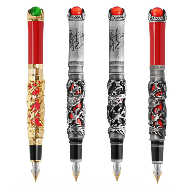 Office Tech Typing - Nieuwe Jinhao Dragon King Vulpen Metaal