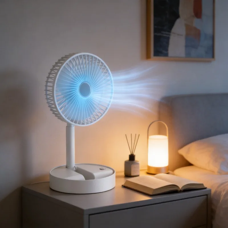 Cool Office Tech Gadgets - USB-oplaadbare mini opvouwbare uittrekbare ventilator met