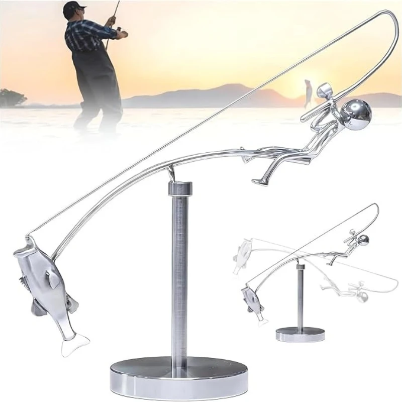 Cool Office Tech Gadgets - Metalen balans sculptuur grote metalen kinetische