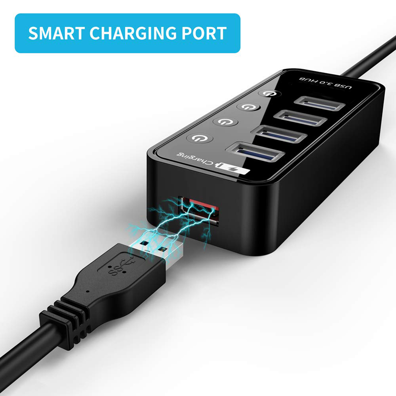 USB HUB 3.0 4 7-poorts smartph - Cable Lock Laptop recensie en prijs