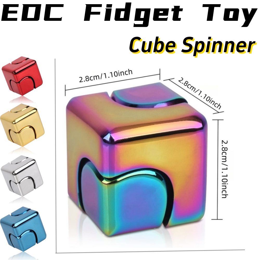 Metalen Fidget Spinner Kubus S - Cool Office Tech Gadgets recensie en prijs