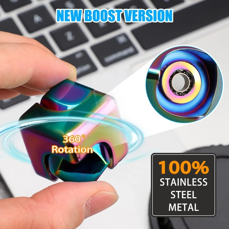 Metalen Kubus Roterende Vinger - Cool Office Tech Gadgets recensie en prijs