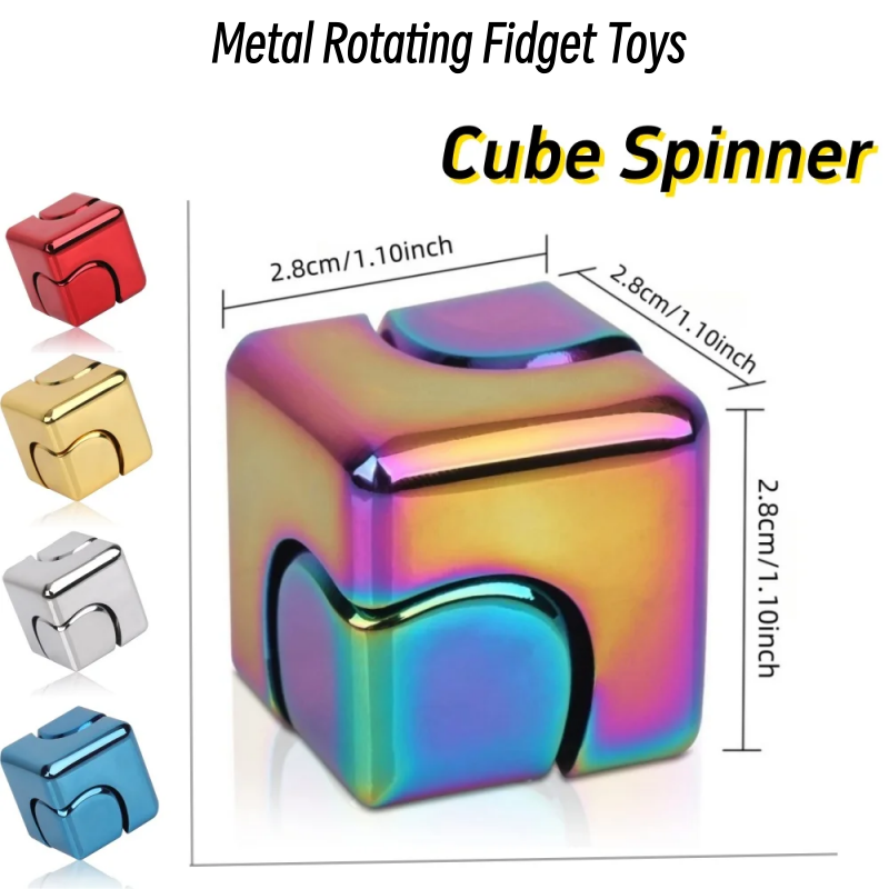 Metalen Kubus Roterende Vinger - Cool Office Tech Gadgets recensie en prijs